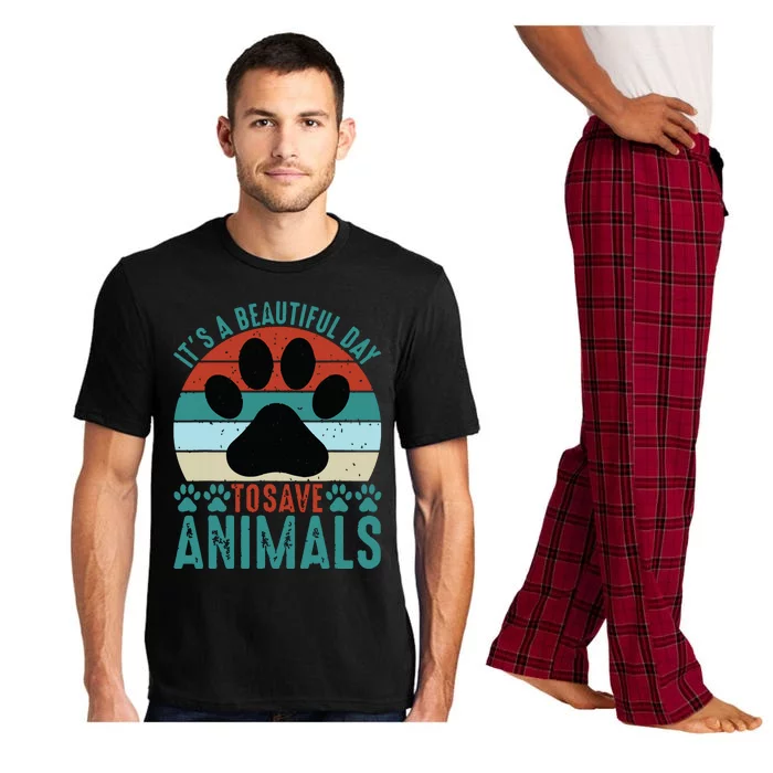 A Beautiful Day To Save Animals Rescue Animals Pajama Set