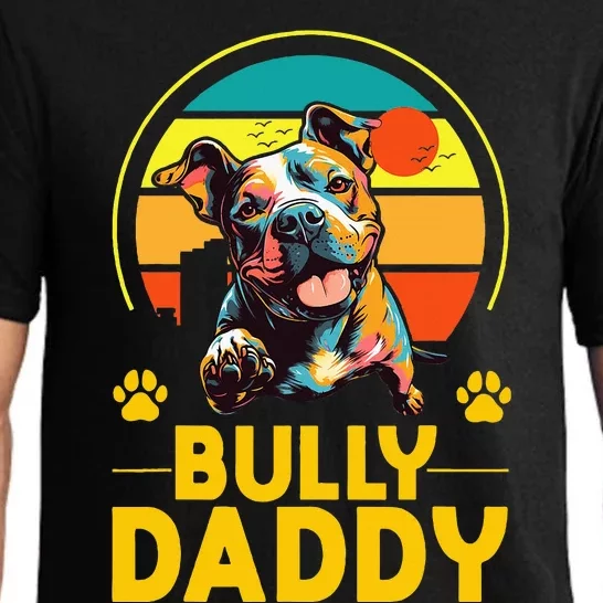 American Bully Daddy Proud Canine Dog Father Pajama Set