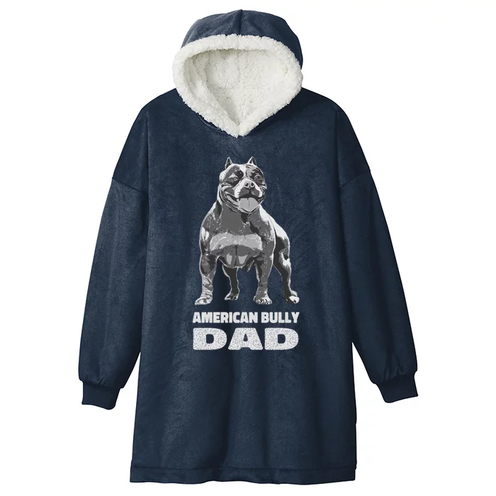 American Bulldog Dog Lover American Bully Dad Gift Hooded Wearable Blanket