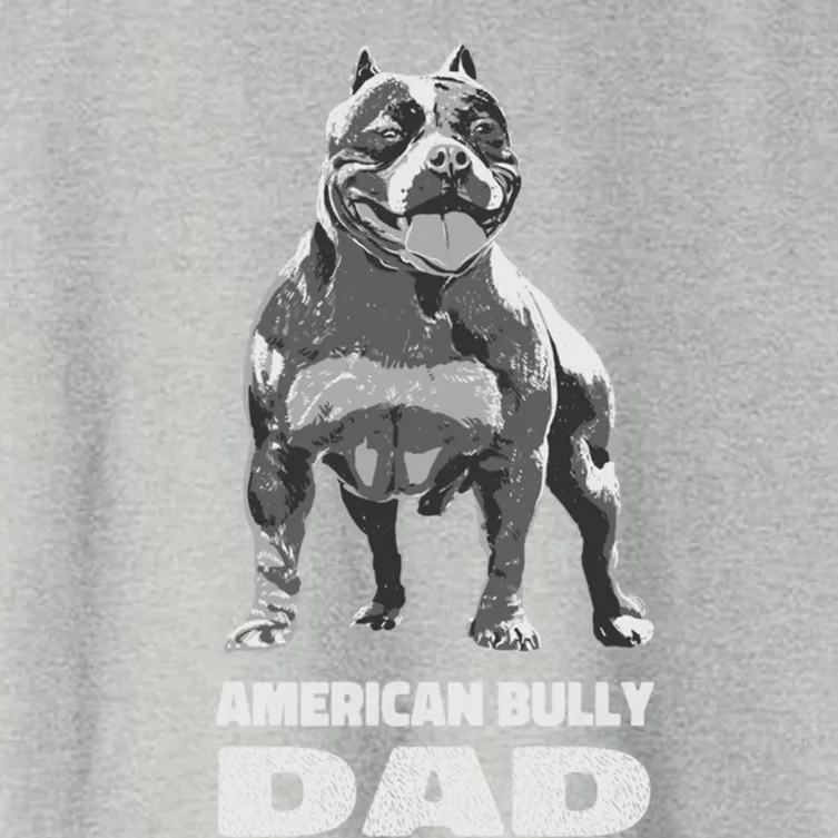 American Bulldog Dog Lover American Bully Dad Gift Women's Crop Top Tee