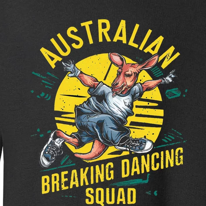 Australian Break Dancing Squad Kangaroo Toddler Sweatshirt