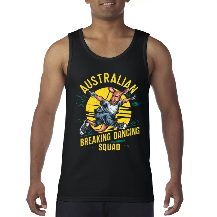 Australian Break Dancing Squad Kangaroo Tank Top