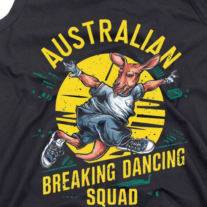 Australian Break Dancing Squad Kangaroo Tank Top