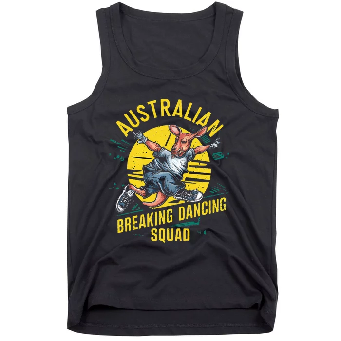 Australian Break Dancing Squad Kangaroo Tank Top