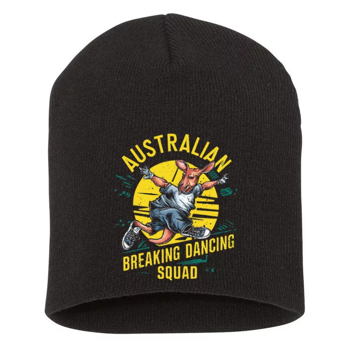 Australian Break Dancing Squad Kangaroo Short Acrylic Beanie