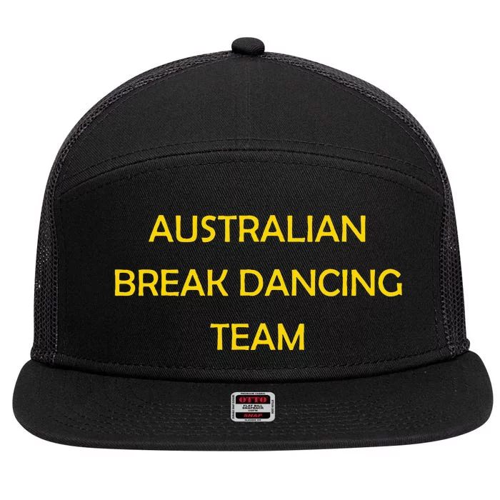 Australian Break Dance Team 2024 7 Panel Mesh Trucker Snapback Hat