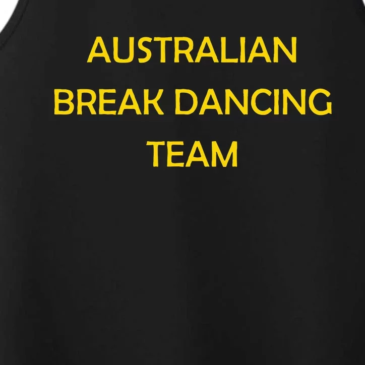 Australian Break Dance Team 2024 Performance Tank