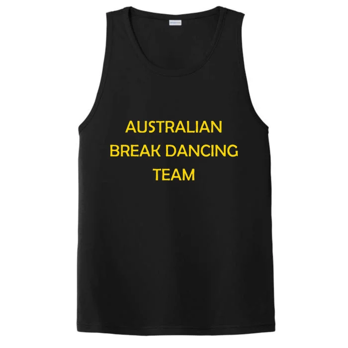 Australian Break Dance Team 2024 Performance Tank