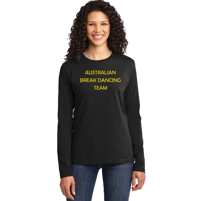 Australian Break Dance Team 2024 Ladies Long Sleeve Shirt