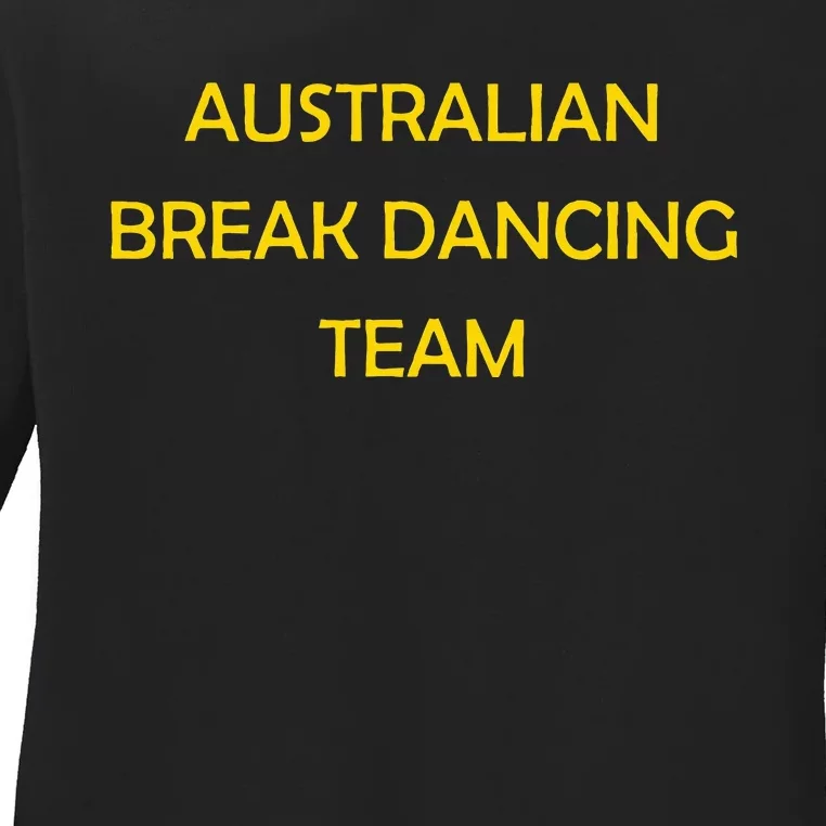 Australian Break Dance Team 2024 Ladies Long Sleeve Shirt