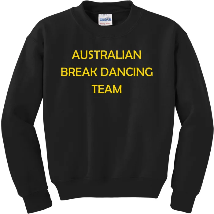 Australian Break Dance Team 2024 Kids Sweatshirt