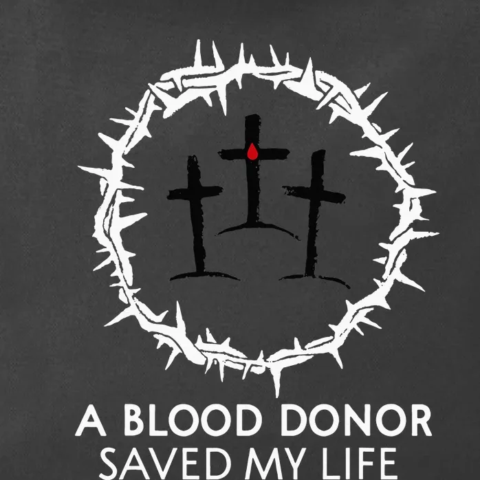 A Blood Donor Saved My Life retro christian Zip Tote Bag