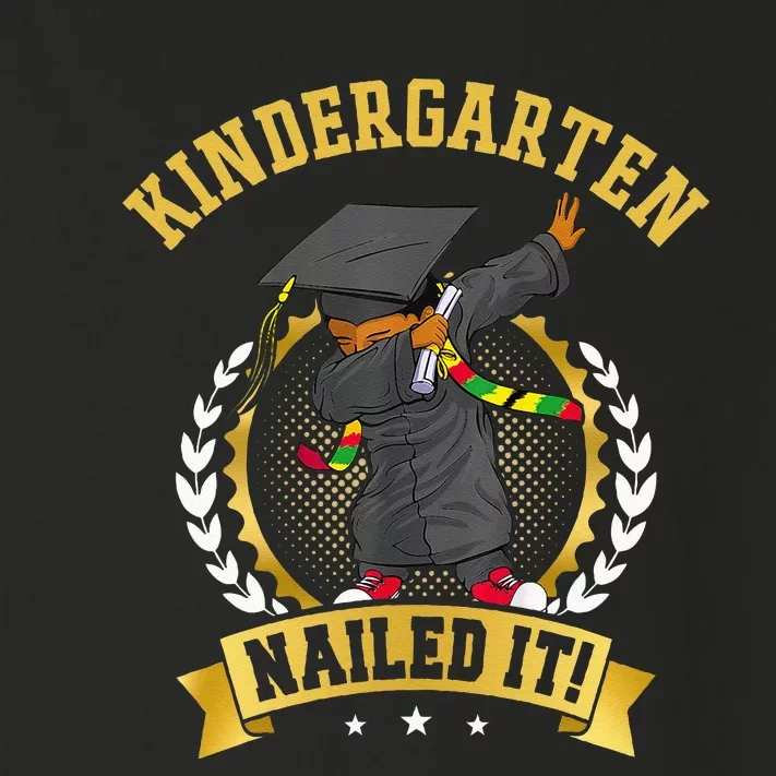 Afro Black Dabbing Boy Graduation Kindergarten Nailed It Toddler Long Sleeve Shirt