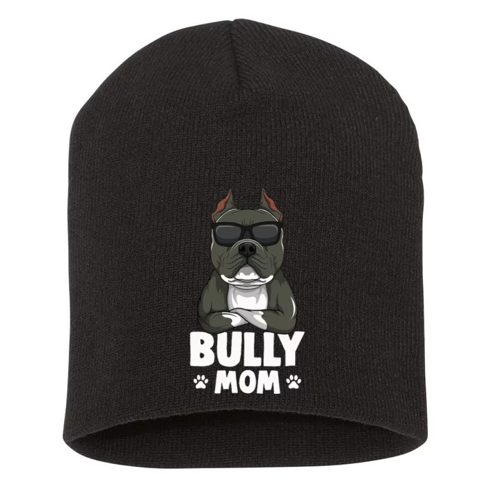 American Bully Dog Mom Short Acrylic Beanie