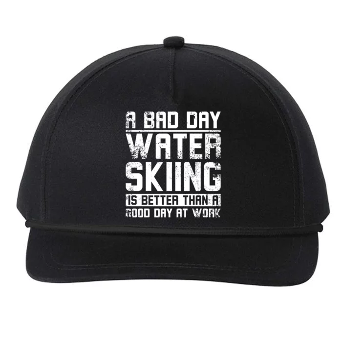 A Bad Day Water Skiing Cool Gift Snapback Five-Panel Rope Hat