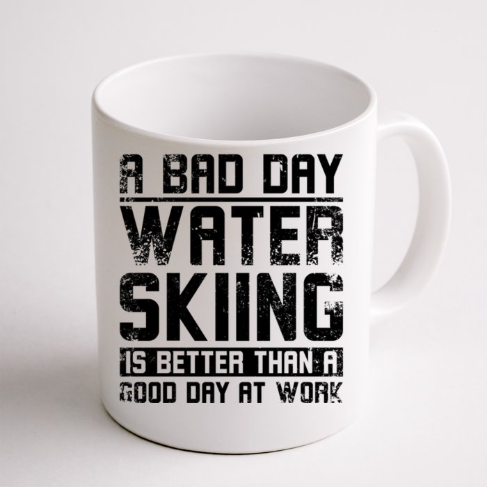 A Bad Day Water Skiing Cool Gift Front & Back Coffee Mug