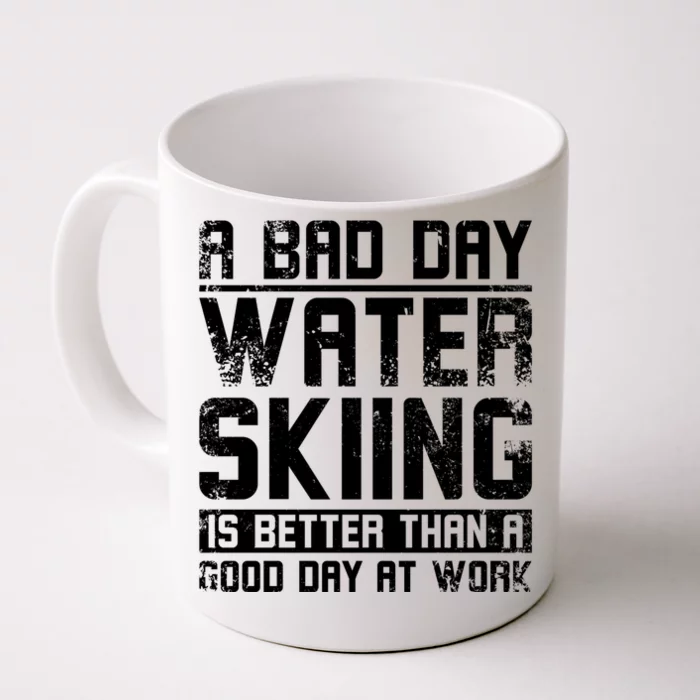 A Bad Day Water Skiing Cool Gift Front & Back Coffee Mug