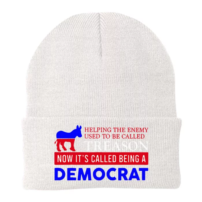 Anti Bi Den Helping The Enemy Used To Be Called Treason Knit Cap Winter Beanie