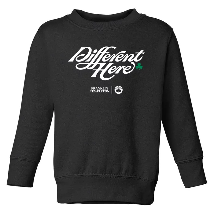 Alex Barth Different Here Franklin Templeton Toddler Sweatshirt