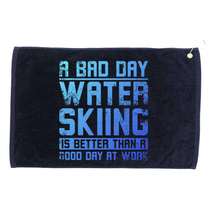 A Bad Day Water Skiing Cool Gift Grommeted Golf Towel