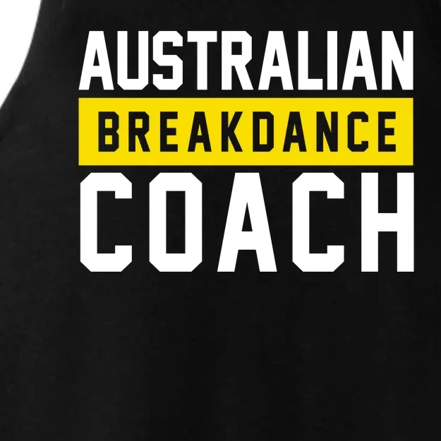 Australian Break Dancer Coach Costume Ladies Tri-Blend Wicking Tank