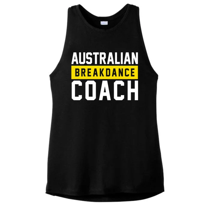 Australian Break Dancer Coach Costume Ladies Tri-Blend Wicking Tank