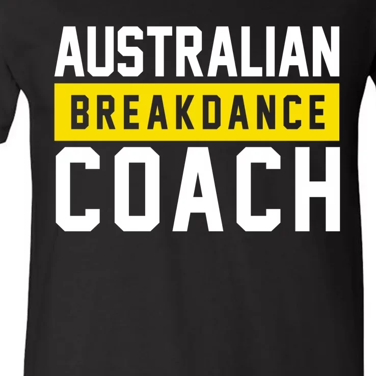 Australian Break Dancer Coach Costume V-Neck T-Shirt