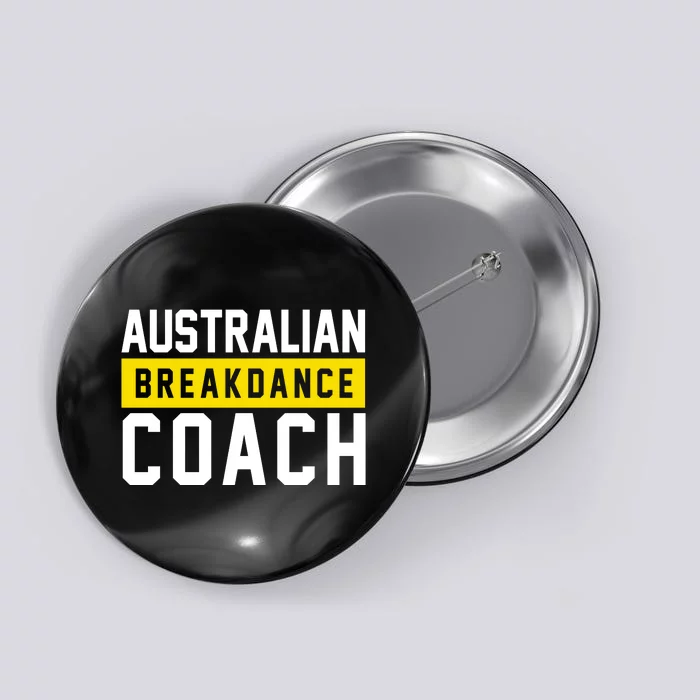 Australian Break Dancer Coach Costume Button