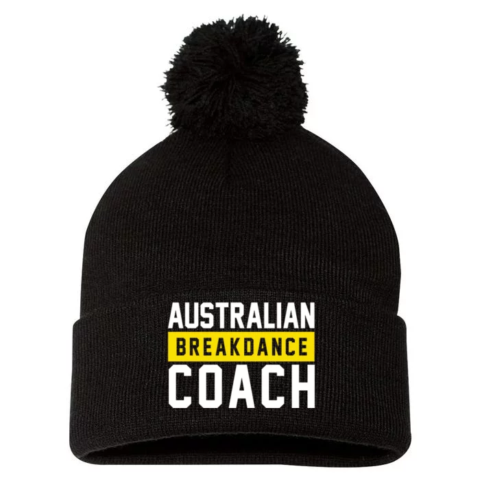 Australian Break Dancer Coach Costume Pom Pom 12in Knit Beanie