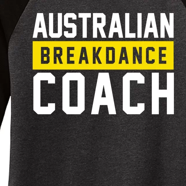 Australian Break Dancer Coach Costume Women's Tri-Blend 3/4-Sleeve Raglan Shirt