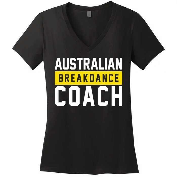 Australian Break Dancer Coach Costume Women's V-Neck T-Shirt