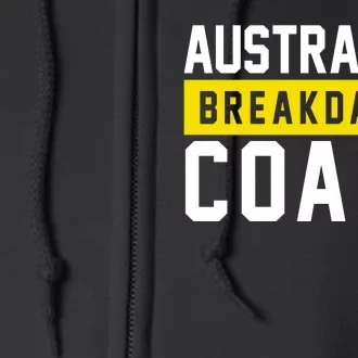 Australian Break Dancer Coach Costume Full Zip Hoodie