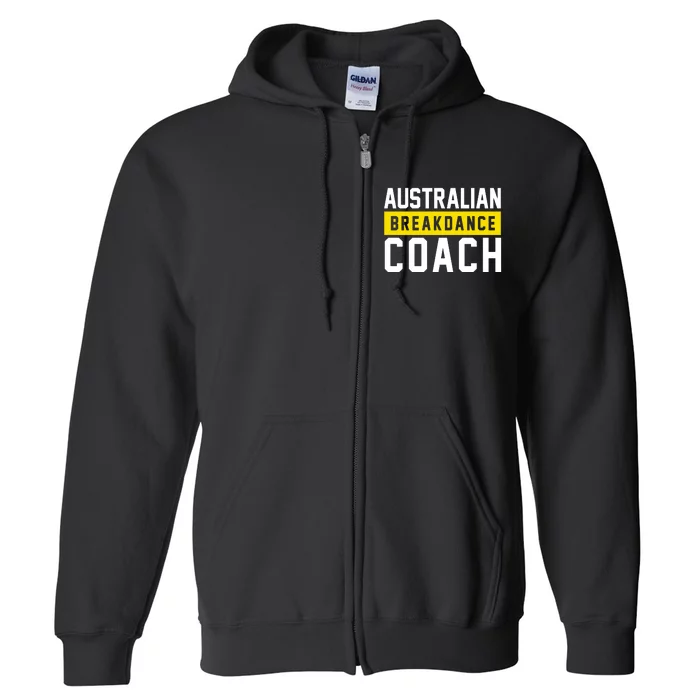 Australian Break Dancer Coach Costume Full Zip Hoodie