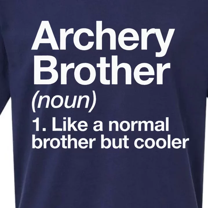 Archery Brother Definition Funny Sports Sueded Cloud Jersey T-Shirt