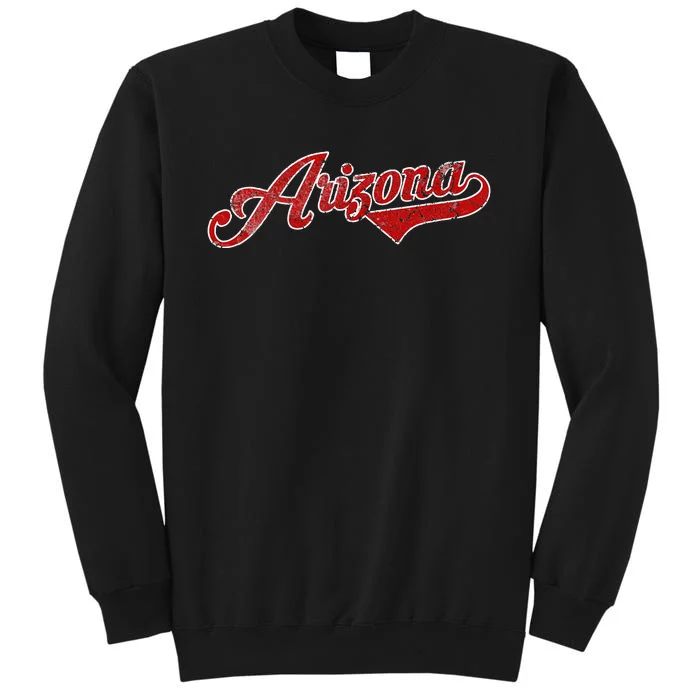 Arizona Baseball Distressed Retro Vintage Sweatshirt