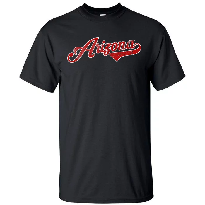 Arizona Baseball Distressed Retro Vintage Tall T-Shirt