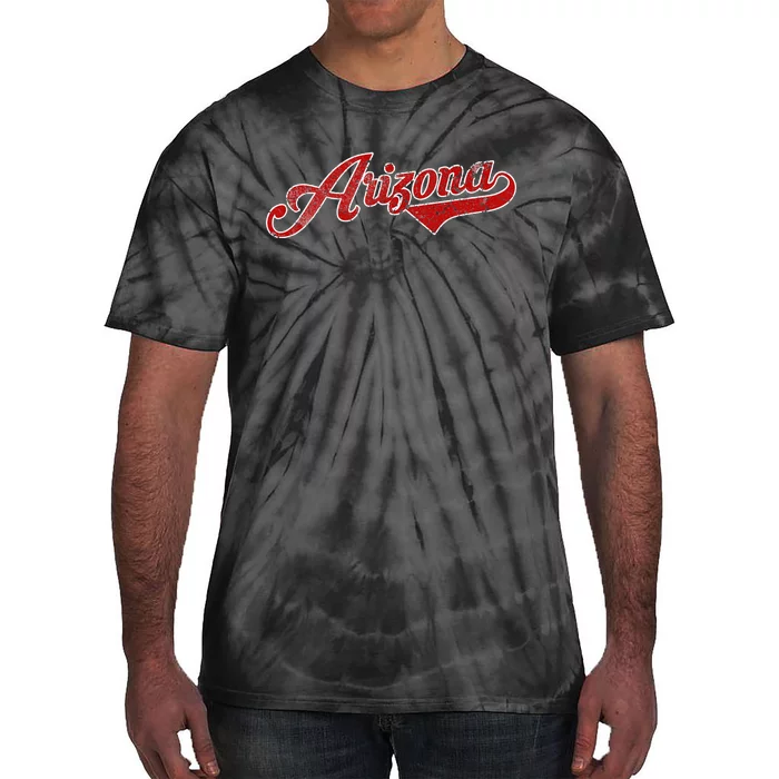 Arizona Baseball Distressed Retro Vintage Tie-Dye T-Shirt