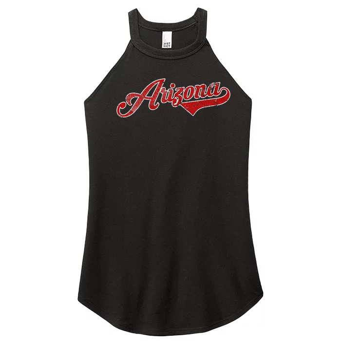 Arizona Baseball Distressed Retro Vintage Women’s Perfect Tri Rocker Tank