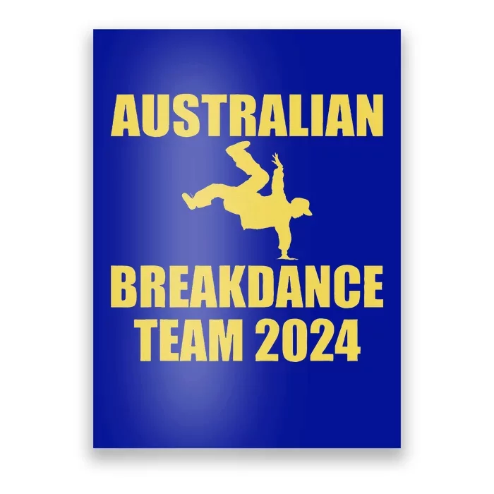 Australian Break Dancing Matching Poster