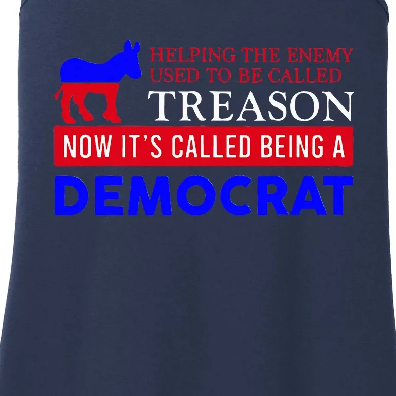 Anti Bi Den Helping The Enemy Used To Be Called Treason Ladies Essential Tank