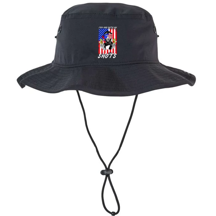 Abe Lincoln 4th of July I've Had Both My Shots Funny Legacy Cool Fit Booney Bucket Hat