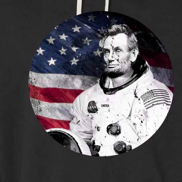 Abe Lincoln Astronaut Garment-Dyed Fleece Hoodie