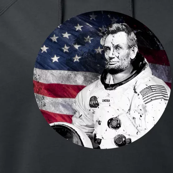 Abe Lincoln Astronaut Performance Fleece Hoodie