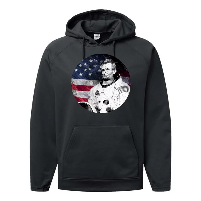 Abe Lincoln Astronaut Performance Fleece Hoodie