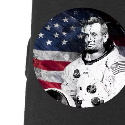 Abe Lincoln Astronaut Doggie 3-End Fleece Hoodie