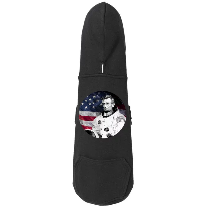 Abe Lincoln Astronaut Doggie 3-End Fleece Hoodie