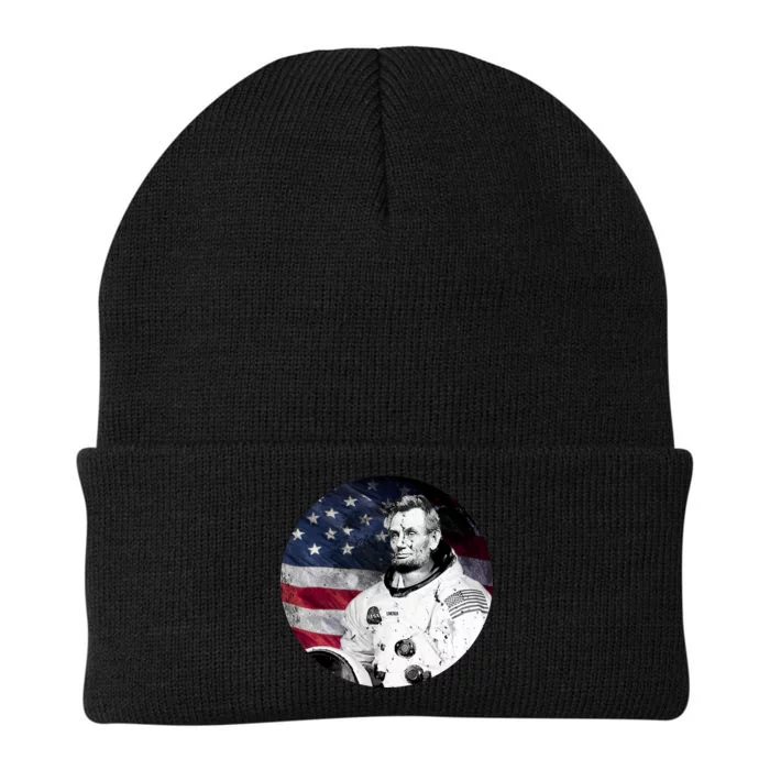 Abe Lincoln Astronaut Knit Cap Winter Beanie