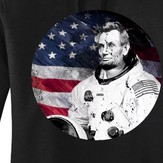 Abe Lincoln Astronaut Women's Pullover Hoodie