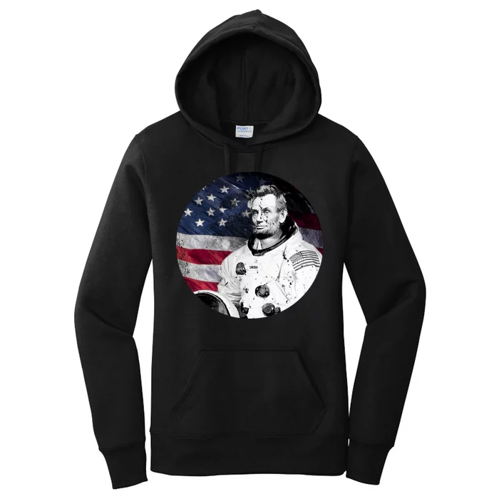 Abe Lincoln Astronaut Women's Pullover Hoodie