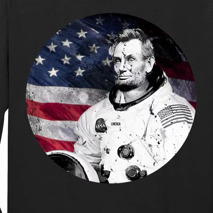 Abe Lincoln Astronaut Tall Long Sleeve T-Shirt